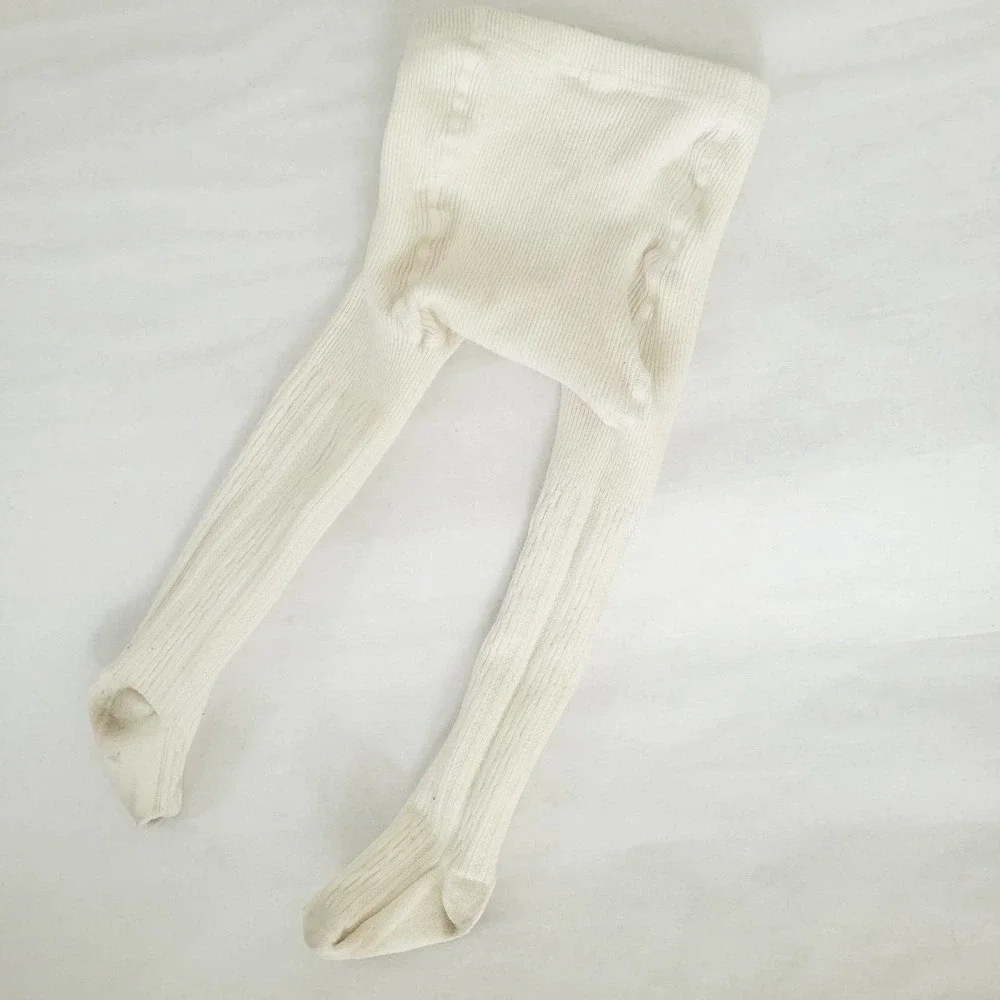 Cream cable tights size 18-36M